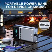 Booster Baterai Mobil Darurat Portabel 4-in-1 1500A Power Bank USB dengan Lampu LED Jump Starter Pompa Ban Mobil Kit Sepeda Motor EVA