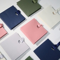 Sac à main en papier d'art personnalisé de qualité supérieure avec impression de logo et nœud en ruban, sac de shopping de luxe pour les boutiques de bijoux de luxe