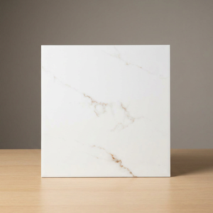 Satvario Classic 600x600mm Glossy Porcelain Tiles White Marble Inspired Interior <b>Wall</b> Floor Collection - Product Image 6