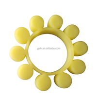 Couplage élastique en forme de fleur de prunier PU polyuréthane caoutchouc matériau joint anneau coussin tampon tampon pour Application de la Machine