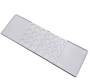 Nuevo diseño plegable 24 piezas lente <span class=keywords><strong>de</strong></span> gafas bandeja <span class=keywords><strong>de</strong></span> exhibición <span class=keywords><strong>lentes</strong></span> ópticas <span class=keywords><strong>de</strong></span> cuero cajas <span class=keywords><strong>de</strong></span> exhibición - Product Image 2