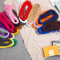 Cordon élastique de couleur en caoutchouc élastique rond en coton et finition tressée en nylon pour trampoline et utilisation de vêtement