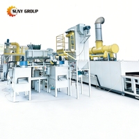 Usine de recyclage des déchets de panneaux solaires industriels, technologie de pyrolyse, contrôle de température 450-600°C, entièrement automatique, 50-60 pièces/heure SUNY