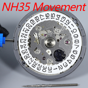 <span class=keywords><strong>Mouvement</strong></span> de montre automatique mécanique japonais blanc <span class=keywords><strong>NH35A</strong></span>, remplacement de montre à 3 heures, mod - Product Image 4