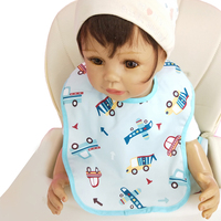 Bavoirs pour bébés unisexes en polyester imperméable, prix d'usine, ensemble de bavoirs pour bébés, vente chaude, bavoirs de protection pour usage domestique