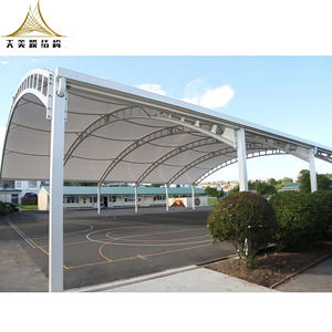 2024 mới tùy chỉnh pvdf PTFE etfe bóng rổ sân tennis mái Lều tán cấu trúc màng - Product Image 2