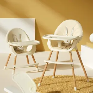 Multifunctional Baby High Chair with Tray Adjustable Dining Booster Seat Newborn Infant Highchair Plastic Kids Feeding Chair