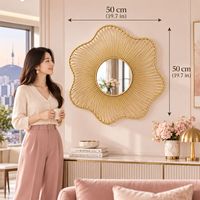 Jam Dinding Logam Tradisional dengan Jarum Quartz, Tampilan Satu Sisi, Dekoratif untuk Ruang Tamu