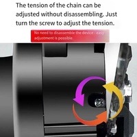 Gergaji mesin elektronik Mini inci tanpa kabel, gergaji rantai genggam satu tangan dengan 2 baterai untuk gunting pangkas pohon