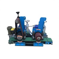 Machine de polissage de bureau 2030 pour métaux, finition acier inoxydable, équipement de finition de surface à bande et roue pour métaux et bois