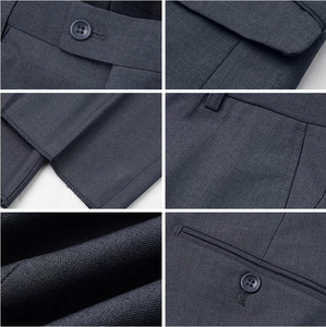 Costume Homme Croisé 2 Pièces Prix de Gros – Veste et <span class=keywords><strong>Pantalon</strong></span> Sur Mesure Coupe Slim pour Bureau et Affaires - Product Image 3