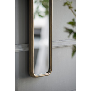 Full Length <b>Mirror</b> 47 X 8 Antique Gold Metal Frame <b>Long</b> <b>Mirror</b> <b>For</b> Hallway Living Room <b>Bedroom</b> Bathroom - Product Image 2
