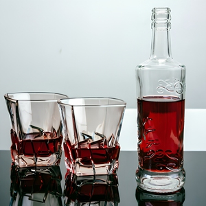 Botella de Vidrio Transparente Personalizada de 200ml, 375ml, 500ml, 750ml para Vino, Licor, Vodka, Ginebra, <span class=keywords><strong>Ron</strong></span>, con Corcho - Product Image 3