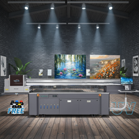 Otomatis 2513 UV LED Flatbed Inkjet Printer 2500*1300mm mesin Hot Stamping untuk kotak anggur kayu A4 plastik-printer kartu