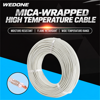 Kabel Tembaga Bebas Oksigen Berinsulasi Mika Wedone WD-03 500C Multi-Layer Glass Fiber Braided untuk Mesin Industri