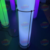 Colonne publicitaire gonflable étanche en PVC avec éclairage LED/RGB pour la décoration d'événements