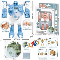 Montre électronique multifonctionnelle DIY en plastique écologique pour enfants, style Ins, nouvelle collection 2024, transformable en robot