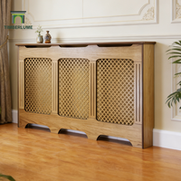 Cache-radiateur classique personnalisé, placage chêne premium, gamme complète disponible, meuble de radiateur best-seller au Royaume-Uni