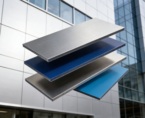 Panneaux de bardage <span class=keywords><strong>extérieur</strong></span> en composite d'aluminium moderne de 4 mm, ignifuges, insonorisants, antistatiques, antibactériens, pour bâtiments - Product Image 1