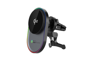 Caricabatterie Magnetico Wireless Qi2 per Auto con Ricarica Rapida 15W, Supporto per Telefono con Luce LED RGB e Localizzatore Anti-Smarrimento - Product Image 6