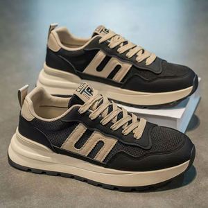 Chaussures de sport décontractées pour homme, hiver, lacets, tennis, running, dessus en microfibre, semelle intermédiaire en EVA, doublure en coton respirant, tendance mode - Product Image 2