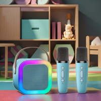 Mini haut-parleur chantant portable sans fil pour enfants Machine à double microphone pour enfants