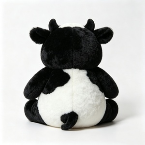 Custom Cow Plush <b>Backpack</b> <b>Black</b> and White Spotted Design PP Cotton Filled Unisex - Product Image 4