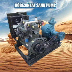 Pompa centrifuga orizzontale diesel per sabbia, ghiaia e roccia, per dragaggio oro e fanghi da miniera, grande pompa per liquami - Product Image 3