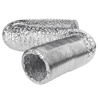 Tuyau de ventilation flexible pour système CVC, résistant à la chaleur, en aluminium, très vendu