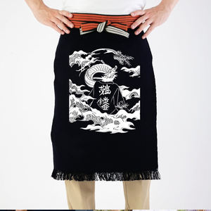 Tabliers <span class=keywords><strong>japonais</strong></span> à motifs personnalisés et verts pour Sushi Ramen et restaurants <span class=keywords><strong>japonais</strong></span> traditionnels - Product Image 2