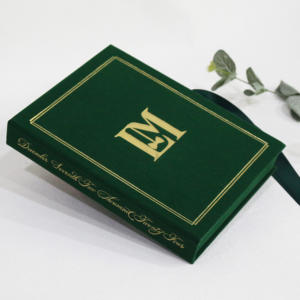 Échantillon <span class=keywords><strong>gratuit</strong></span> de carte d'invitation de <span class=keywords><strong>mariage</strong></span> de luxe en acrylique avec boîte en velours Ensemble d'invitation avec logo personnalisé - Product Image 2