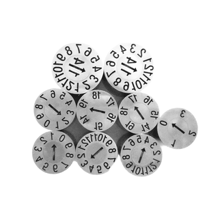 Nhà máy tùy chỉnh thép không gỉ 416/sus420 tái chế chèn tiêm khuôn thành phần năm tháng ngày tem cho nhựa - Product Image 1