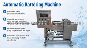 Máquina para Rebozar y Empanizar Croquetas, Sistema de Rebozado con Harina de Camarón, Máquina para Recubrir Hamburguesas y Empanadas de Carne - Product Image 2