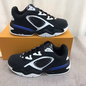 Chaussures de sport décontractées pour hommes et femmes en cuir véritable sur mesure de haute qualité, à lacets, semelle épaisse. Haute qualité, luxueux - Product Image 3