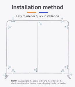 Premium Fabric Aluminium Pole <b>Frame</b> Easy Assembly Fast Show Advertising Exhibition Stand Display Trade Show Banner - Product Image 3
