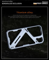 Coque de téléphone antichoc de luxe en aluminium M05 pour iPhone 14 15 Pro Max – Étui professionnel pour le dropshipping