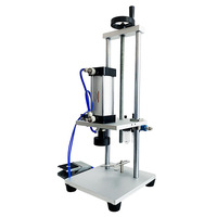 Machine de capsulage semi-automatique pneumatique pour bouteilles de sauce soja et bidons d'huile en plastique, 16 kg, type à pression, capsuleuse à clipser