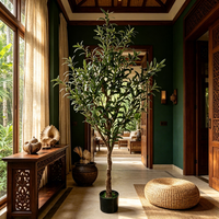 Nordische Partydekoration Künstliche Bäume Gefälschte Stoff-Oliven-Bonsai-Pflanzen für Veranstaltungen Weihnachten Silvester Hochzeit Blumenarrangements