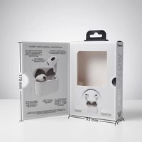 Caja de embalaje rígida de lujo con ventana y estampado personalizado para auriculares inalámbricos y exhibición de electrónica de consumo