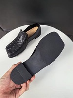 Chaussures décontractées unisexes tendance vintage avec logo personnalisé, cousues à la main, à enfiler, à bout carré, style Derby, mocassins pour hommes