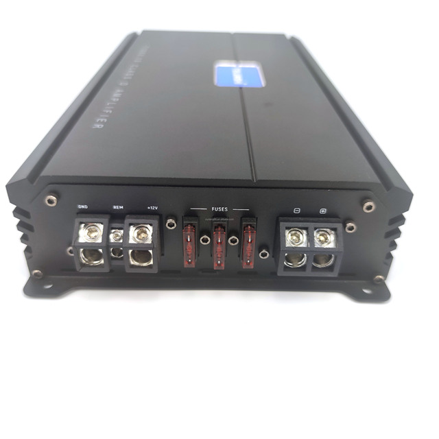 Monoblock Class D Car Amplifier 12V Auto RMS Power with Crossovers Single Channel Subwoofer Amplifier Car Audio Mono Amp