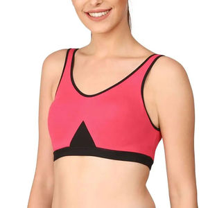Soutien-gorge de sport haut pour femme avec dos croisé réglable et bonnets rembourrés pour un confort maximal. - Product Image 4