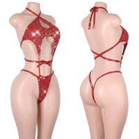 Tenues de danse exotiques directement de l'usine, vêtements de scène scintillants à pois, ensembles de bikinis à paillettes argentées métalliques pour danseuses de club