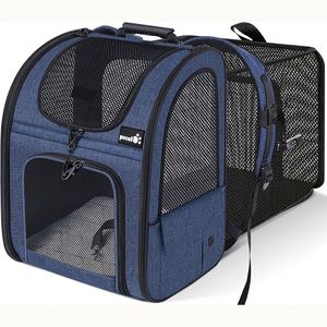 Échantillon Gratuit Grand Sac à Dos Pliable en Fer avec Fenêtre en Maille Respirante pour Animaux de Compagnie, Sac de Transport Confortable pour Petits Chiens et Chats - Product Image 4