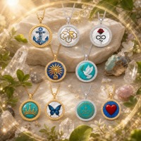 FORTUSYMBOL - Bijoux personnalisés avec symboles porte-bonheur - Designs d'ancres |   Pendentifs porte-bonheur signifiants avec pierre naturelle et service OEM ODM