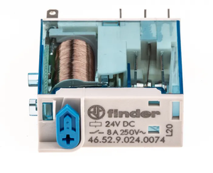 Electromechanical <b>Relay</b> 46.52.9.024.0074 24V DC 8A 250V AC Subminiature Voltage <b>Relay</b> General Purpose Epoxy Protected - Product Image 1