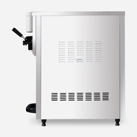 Machine à glace molle commerciale portable OEM ODM avec pompe à air, pour cornets et coupes glacées, saveur unique