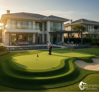 Gazon synthétique de golf artificiel de haute qualité sur mesure, 20 mm/15 mm, rouleau de gazon synthétique pour intérieur et extérieur, vente directe d'usine