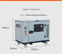 Générateur d'essence silencieux 6KW 50Hz, démarrage électrique, portable, pour la maison, l'extérieur, alimentation de secours, protection contre les surcharges