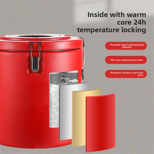 Ensemble de 5 récipients alimentaires écologiques en acier inoxydable bleu pour <span class=keywords><strong>le</strong></span> camping en plein air, utilisation en cuisine pour garder les aliments au chaud ou au froid - Product Image 3